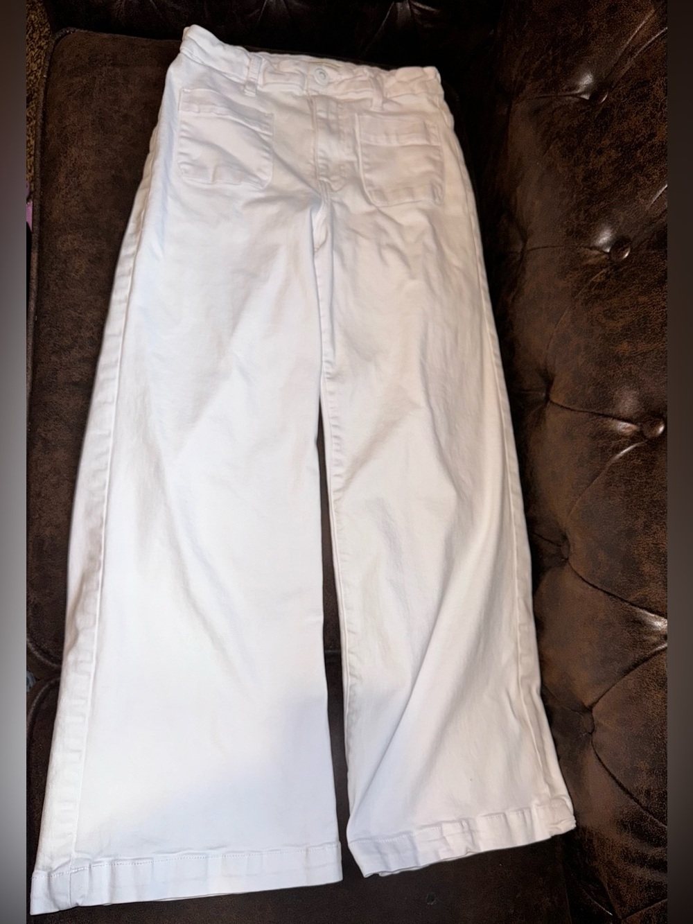 KUT from the Kloth Meg High Waist Patch Pocket Wide Leg Jeans
